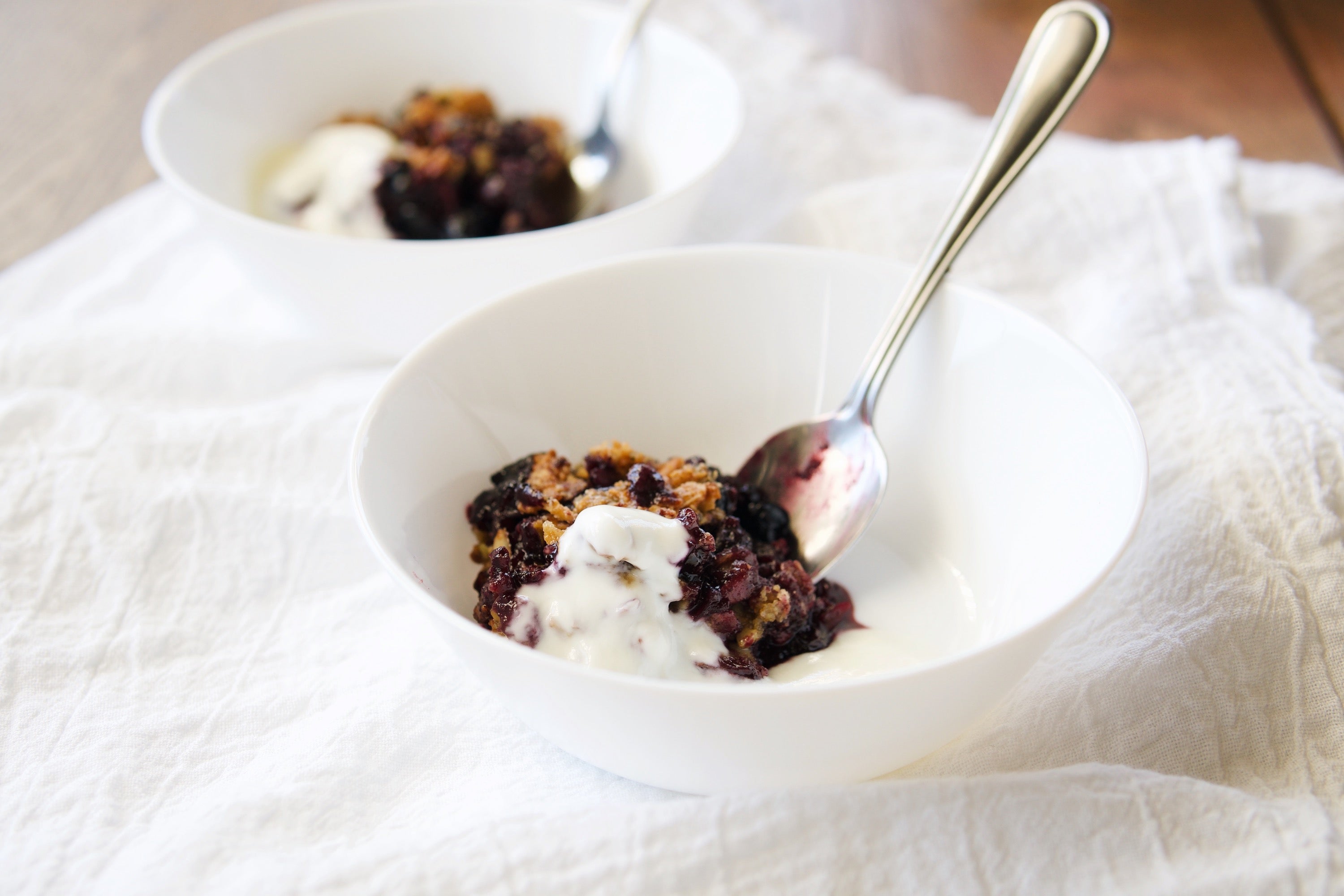 Blueberry Lemon Almond Breakfast Crisp – Seven Sundays