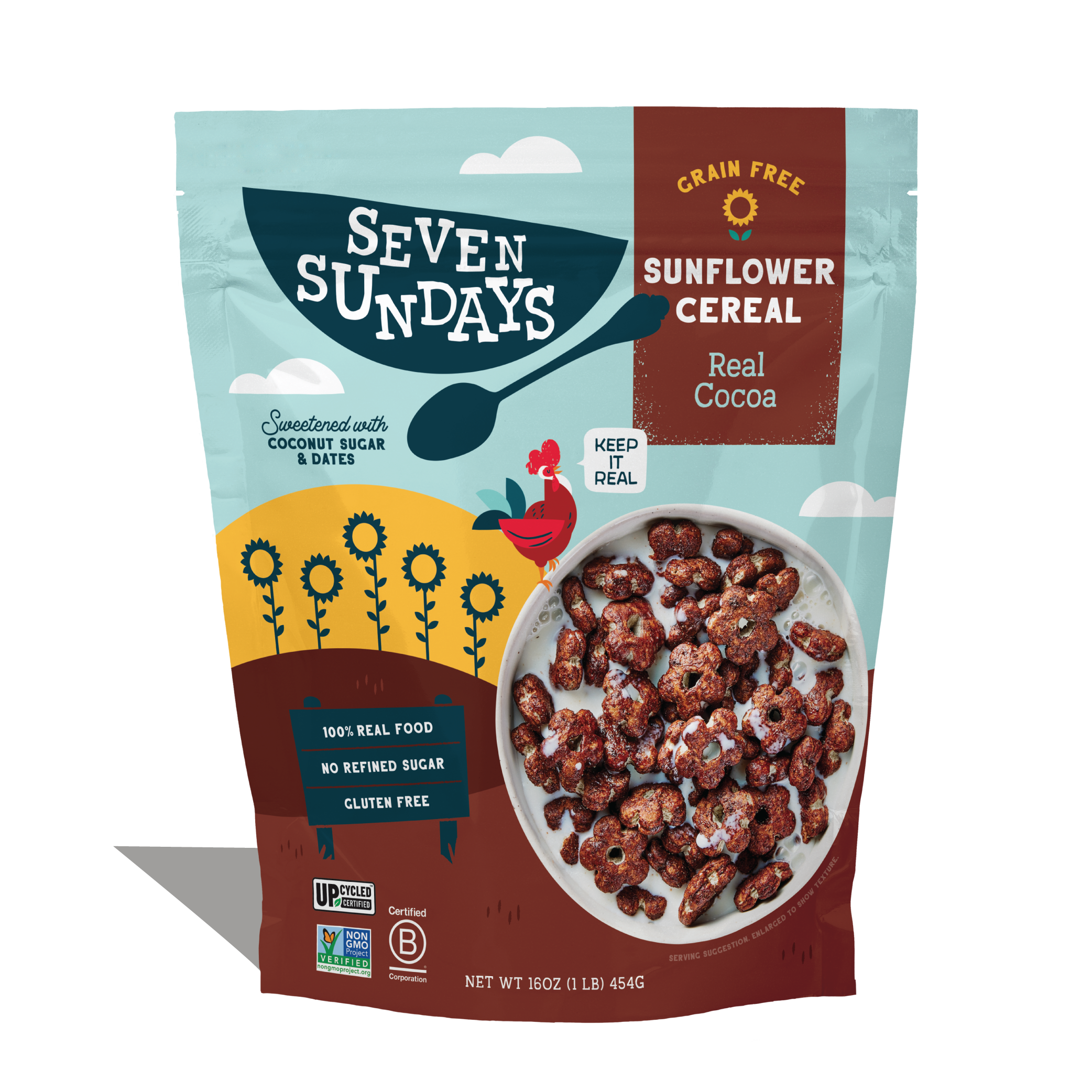 Real Cocoa Sunflower Cereal, Eco-Pack 16oz