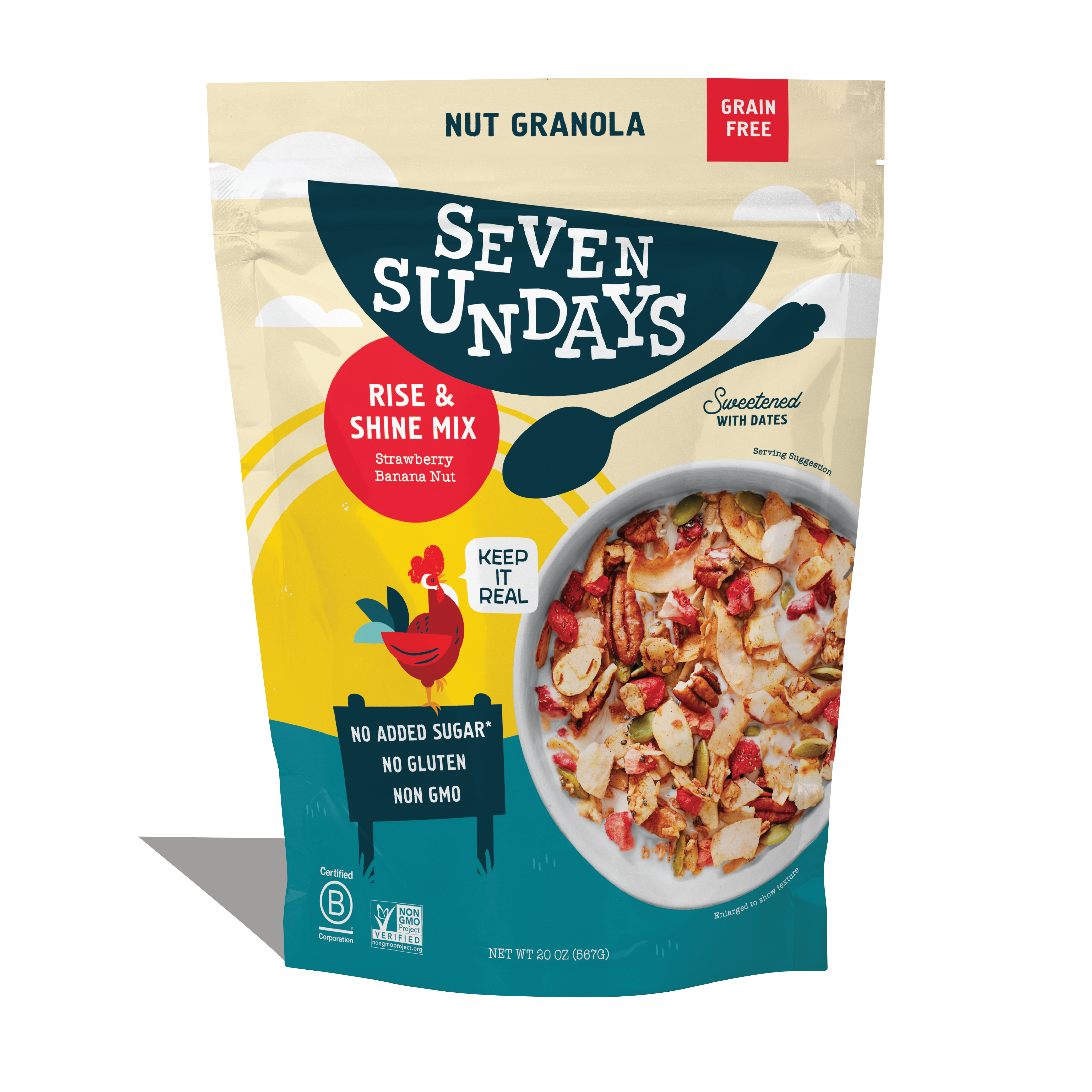 Rise & Shine Strawberry Banana Grain-Free Granola, 20oz