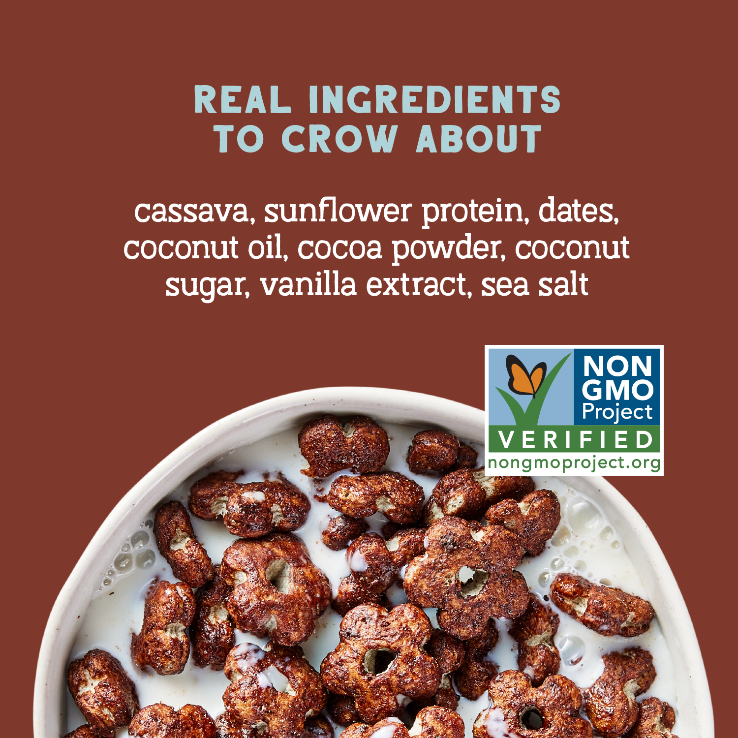 Real Cocoa Sunflower Cereal, Eco-Pack 16oz