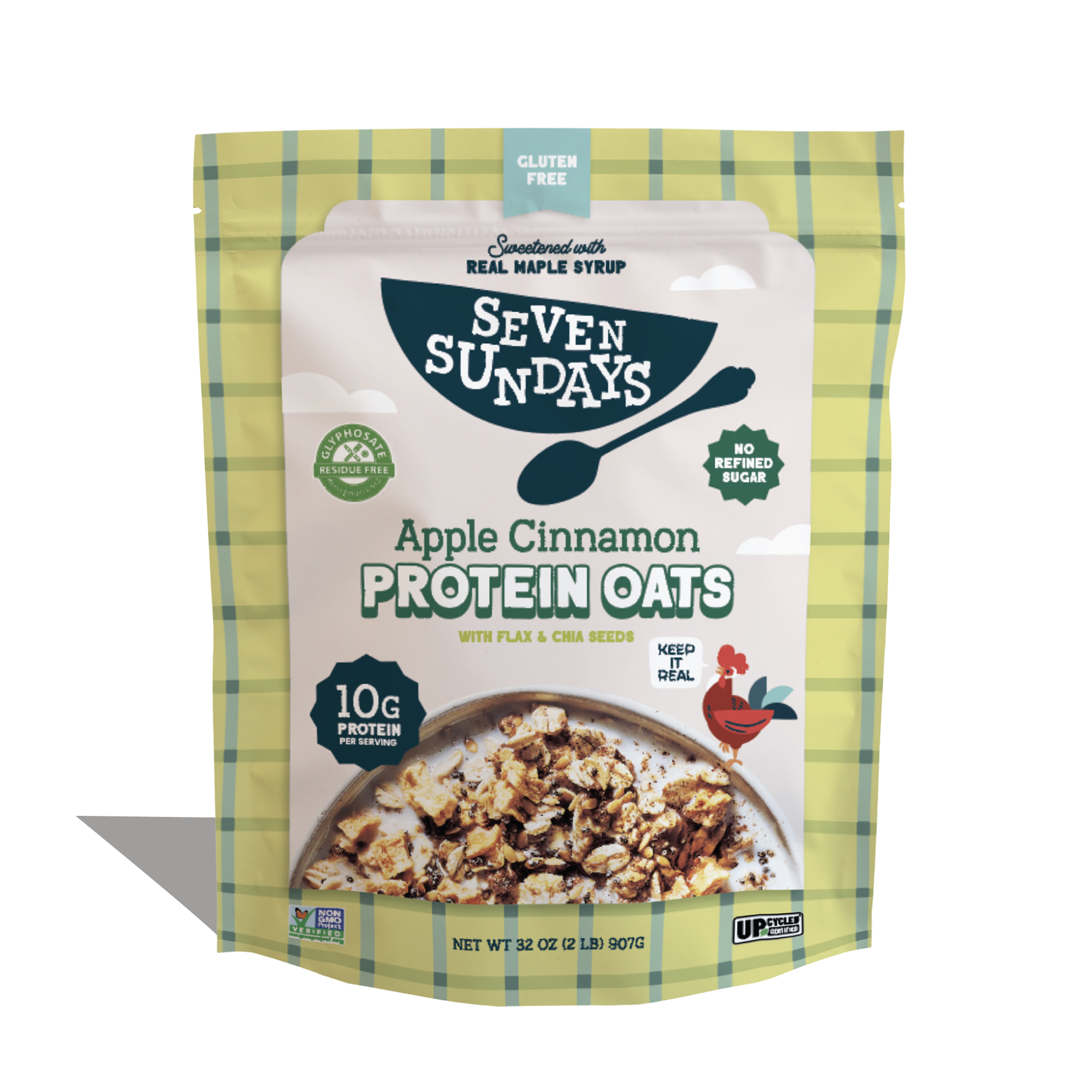 Apple Cinnamon Protein Oats, 32oz – Seven Sundays