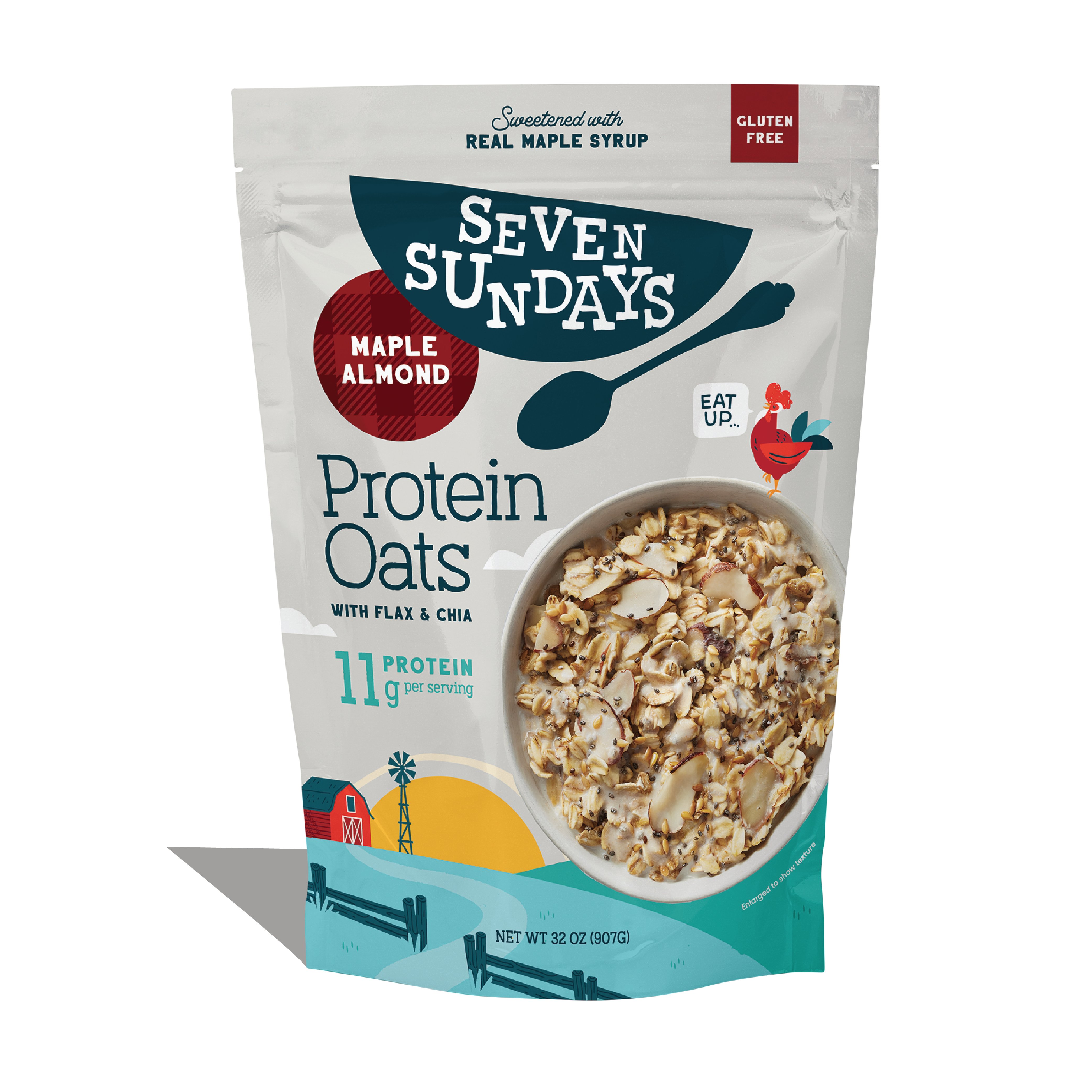 Maple Almond Protein Oats, 32oz