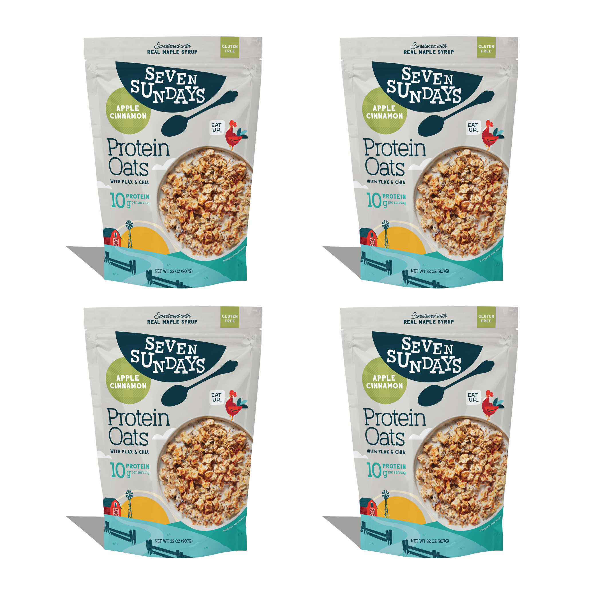 Apple Cinnamon Protein Oats, 32oz