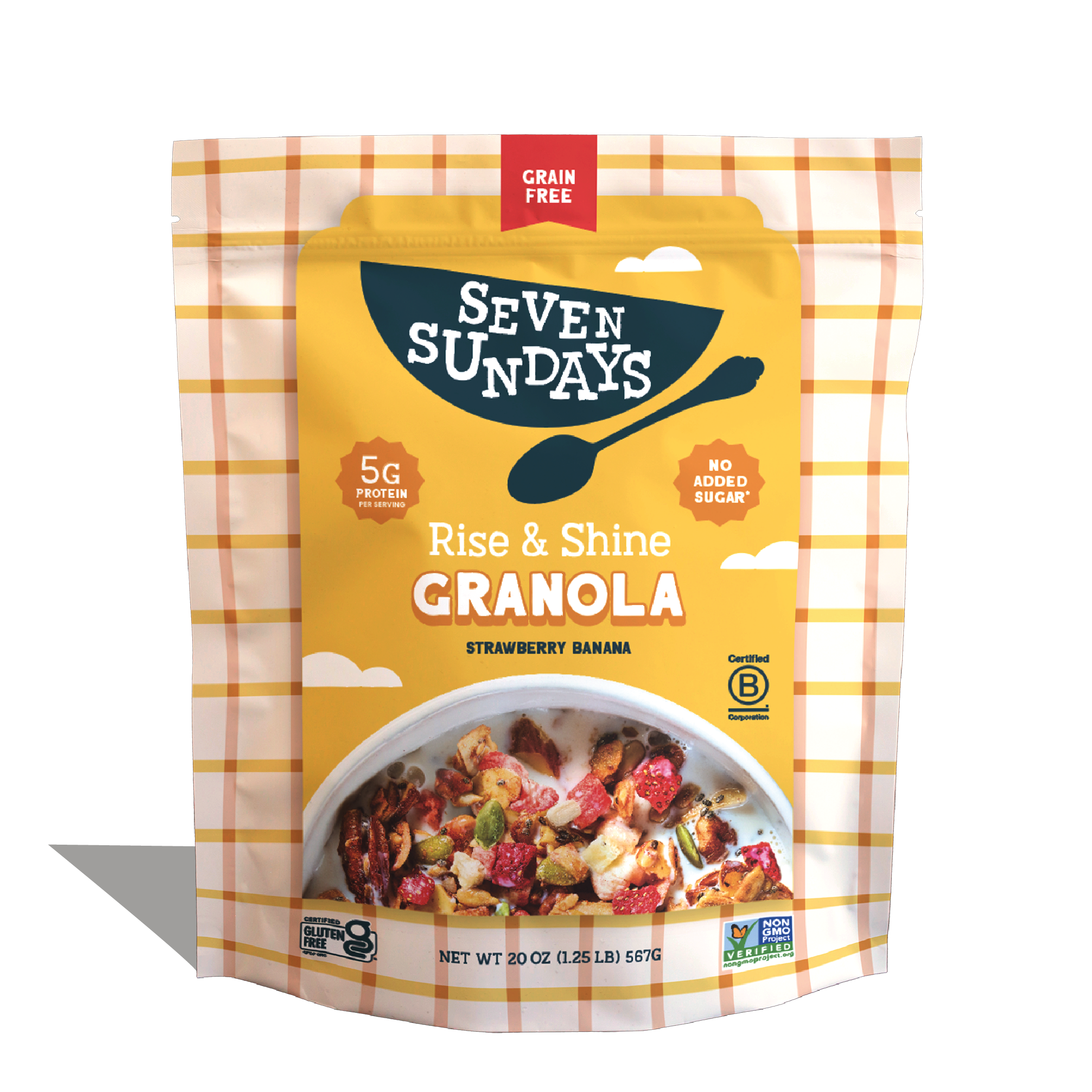 Rise & Shine Strawberry Banana Grain-Free Granola, 20oz – Seven