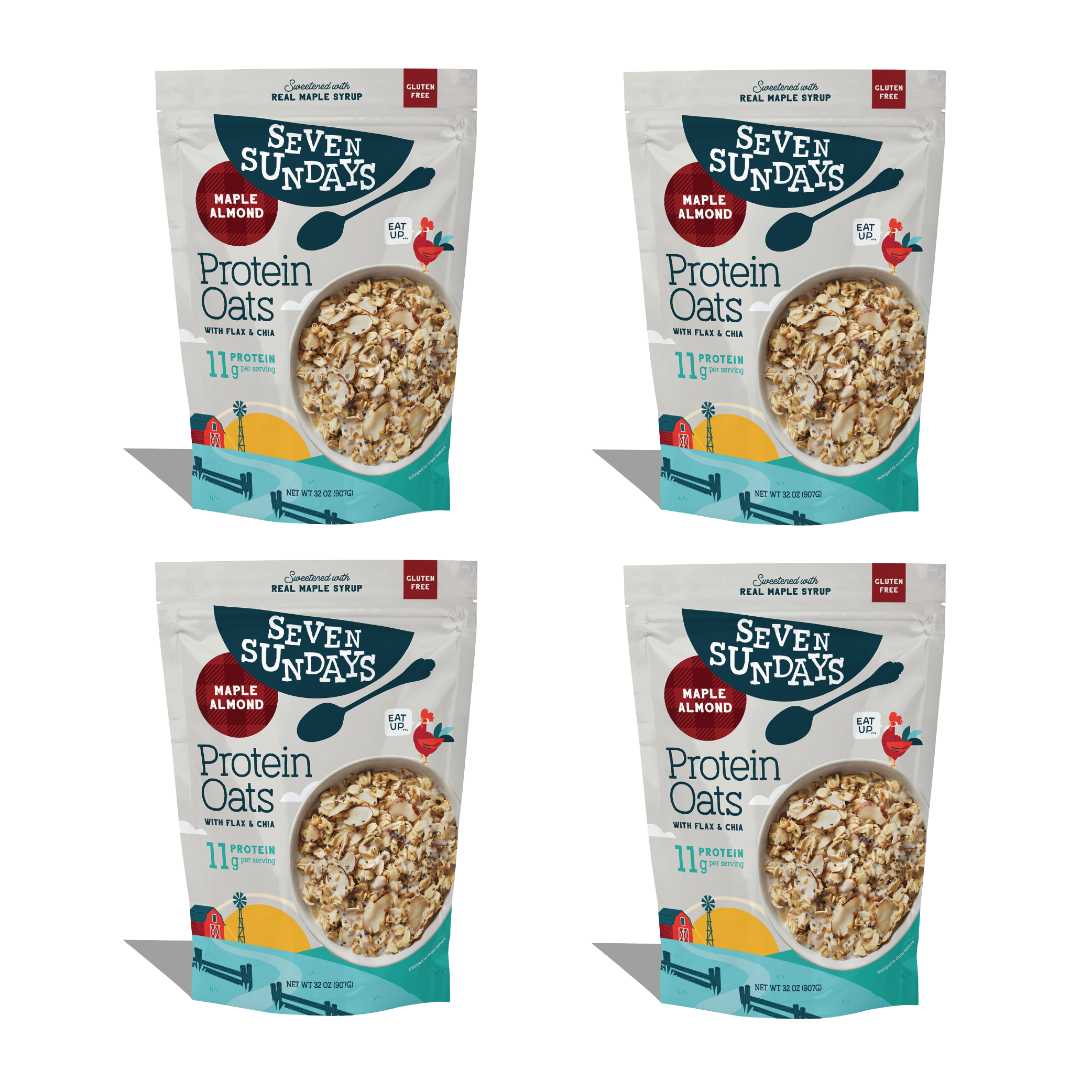 Maple Almond Protein Oats, 32oz