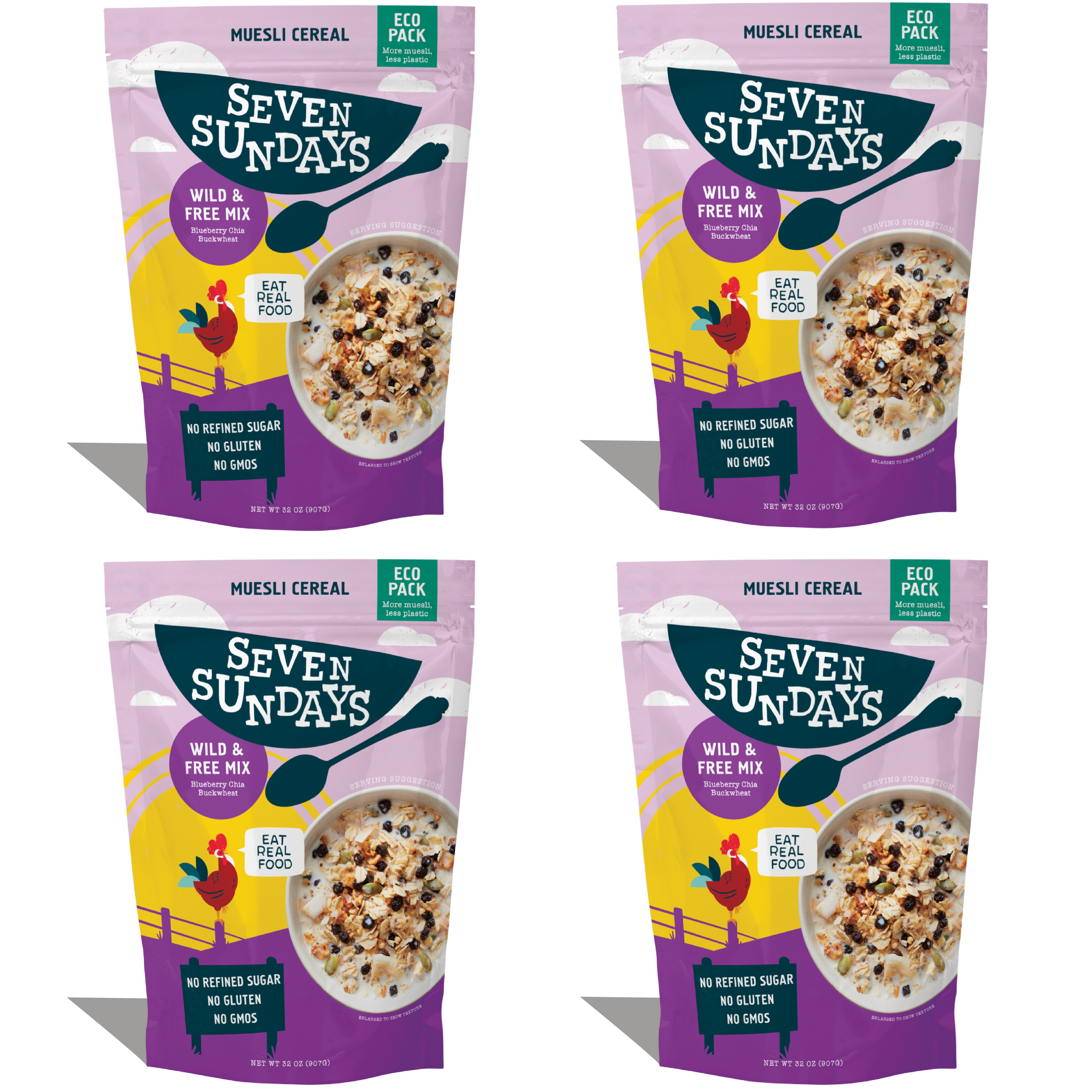 Wild & Free Blueberry Chia Muesli Eco-Pack, 32oz