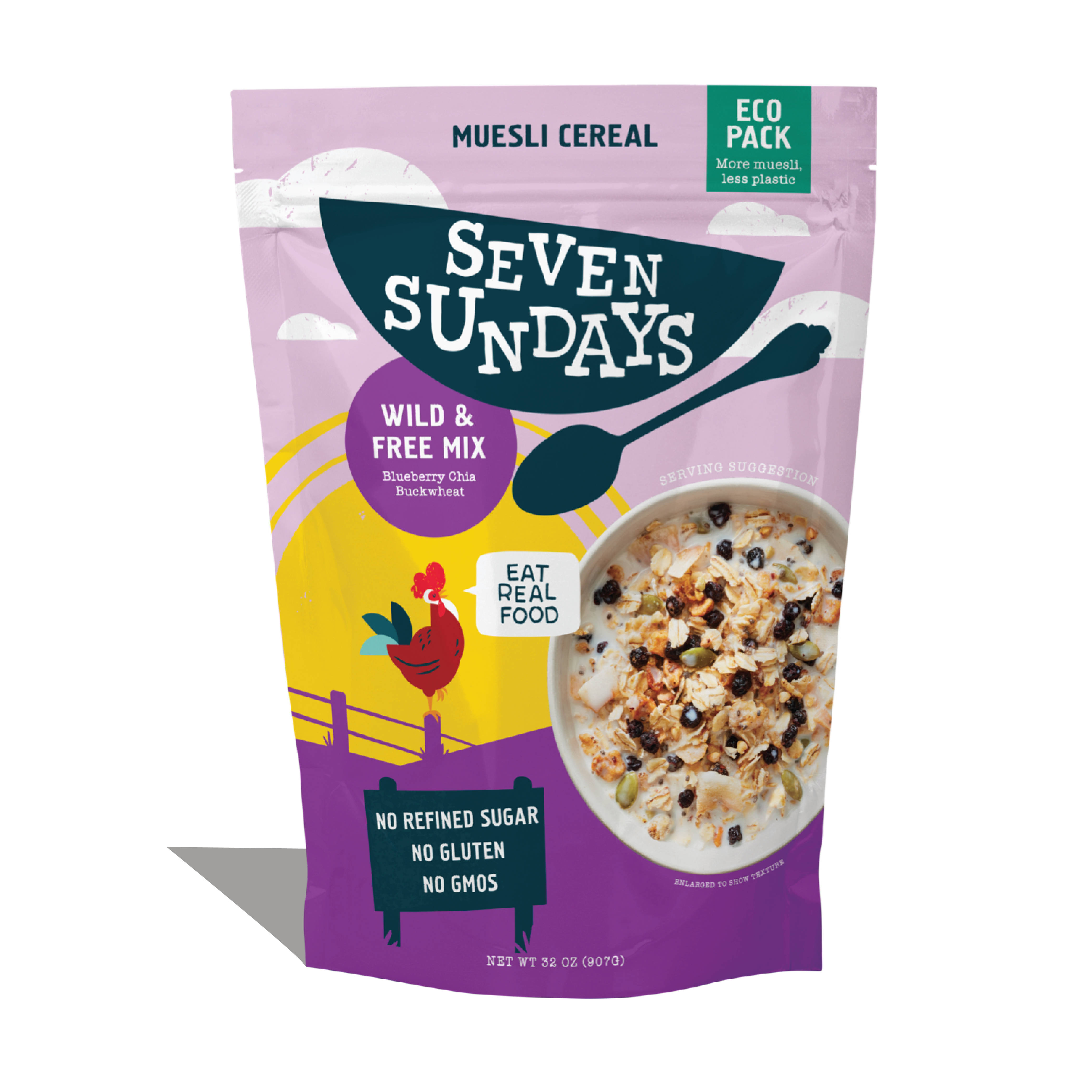 Wild & Free Blueberry Chia Muesli Eco-Pack, 32oz