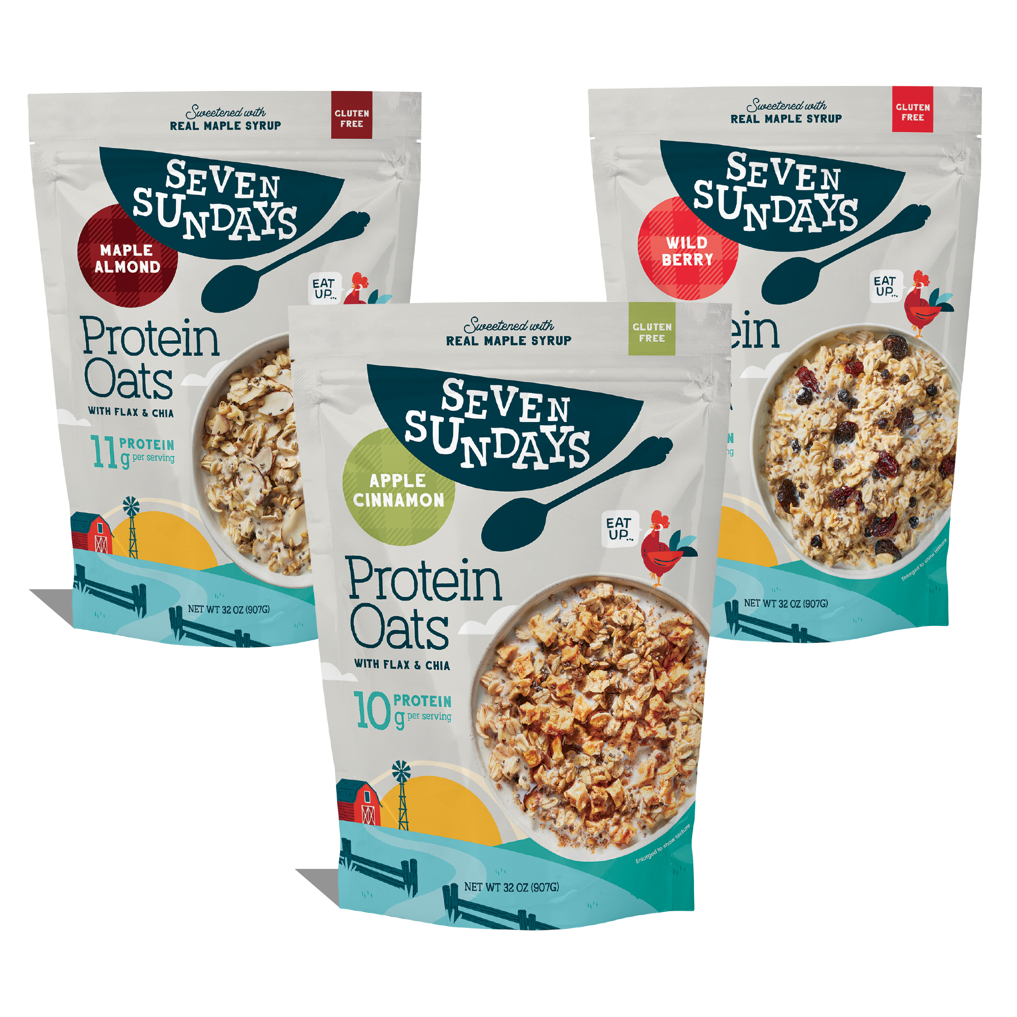 Protein Oats Variety Pack, 32oz