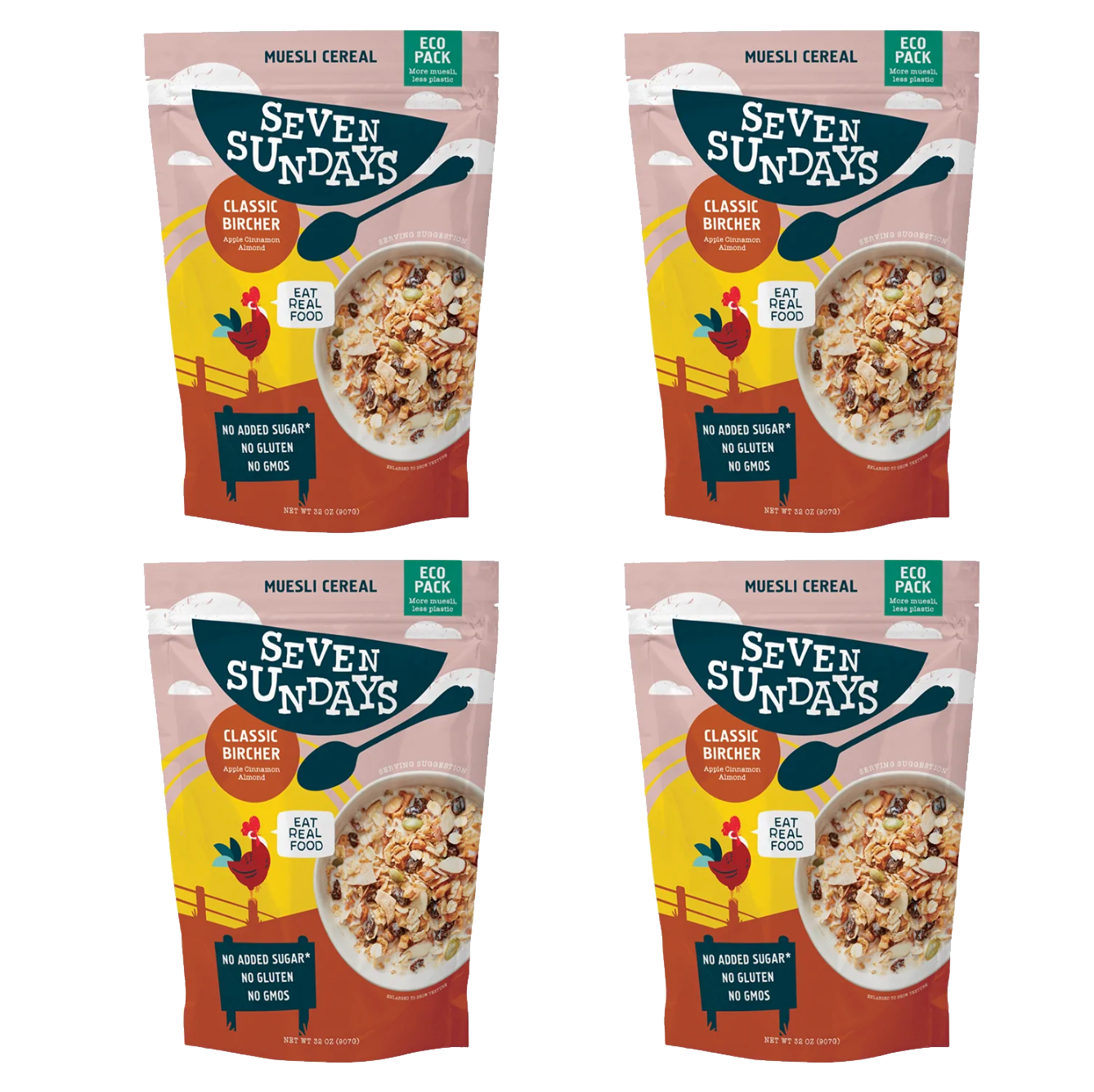 Classic Bircher Apple Cinnamon Muesli Eco-Pack, 32oz
