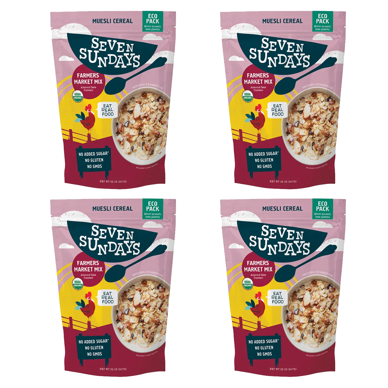 Organic Farmer's Market Almond Date Muesli Eco-Pack, 32oz