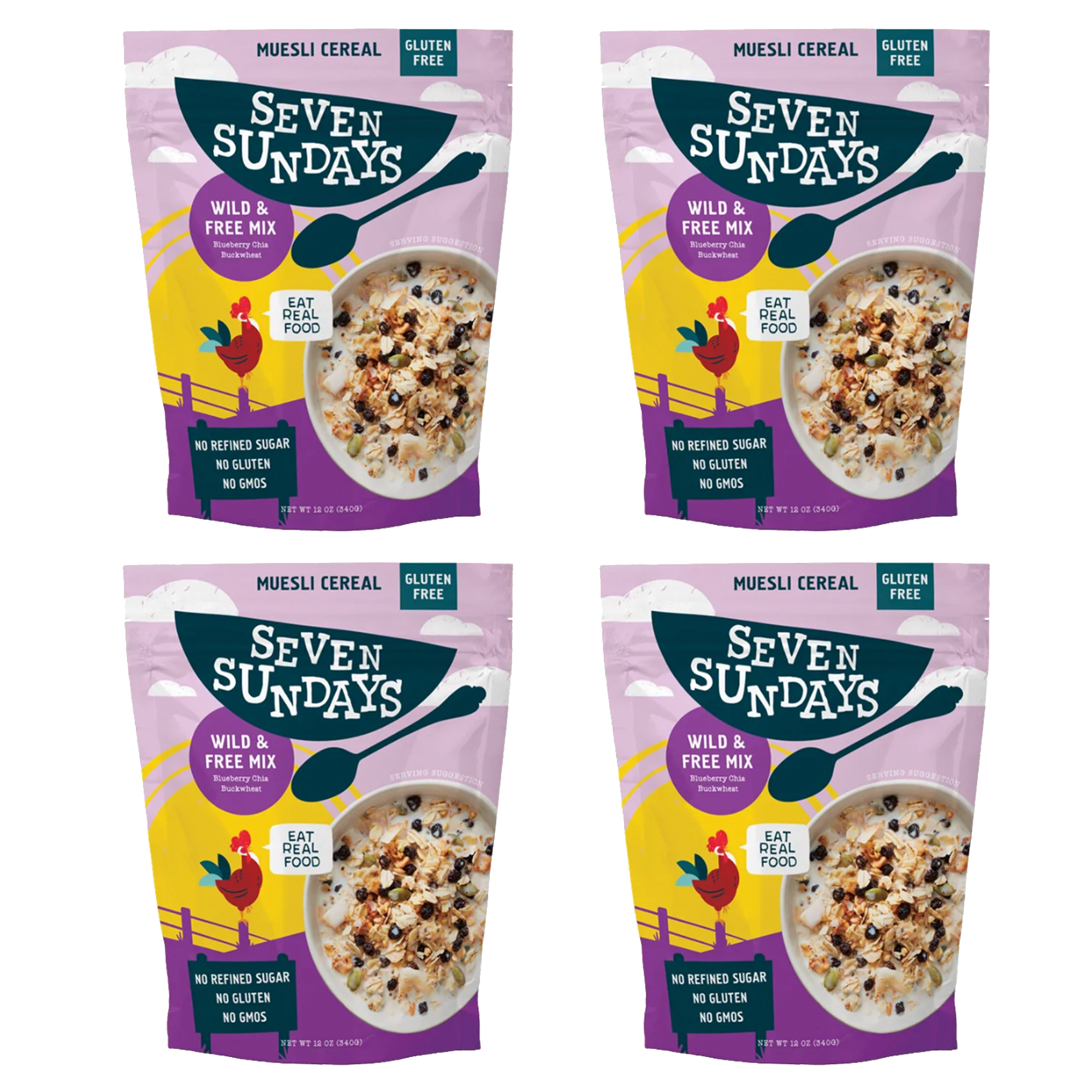 Wild & Free Blueberry Chia Muesli, 12oz