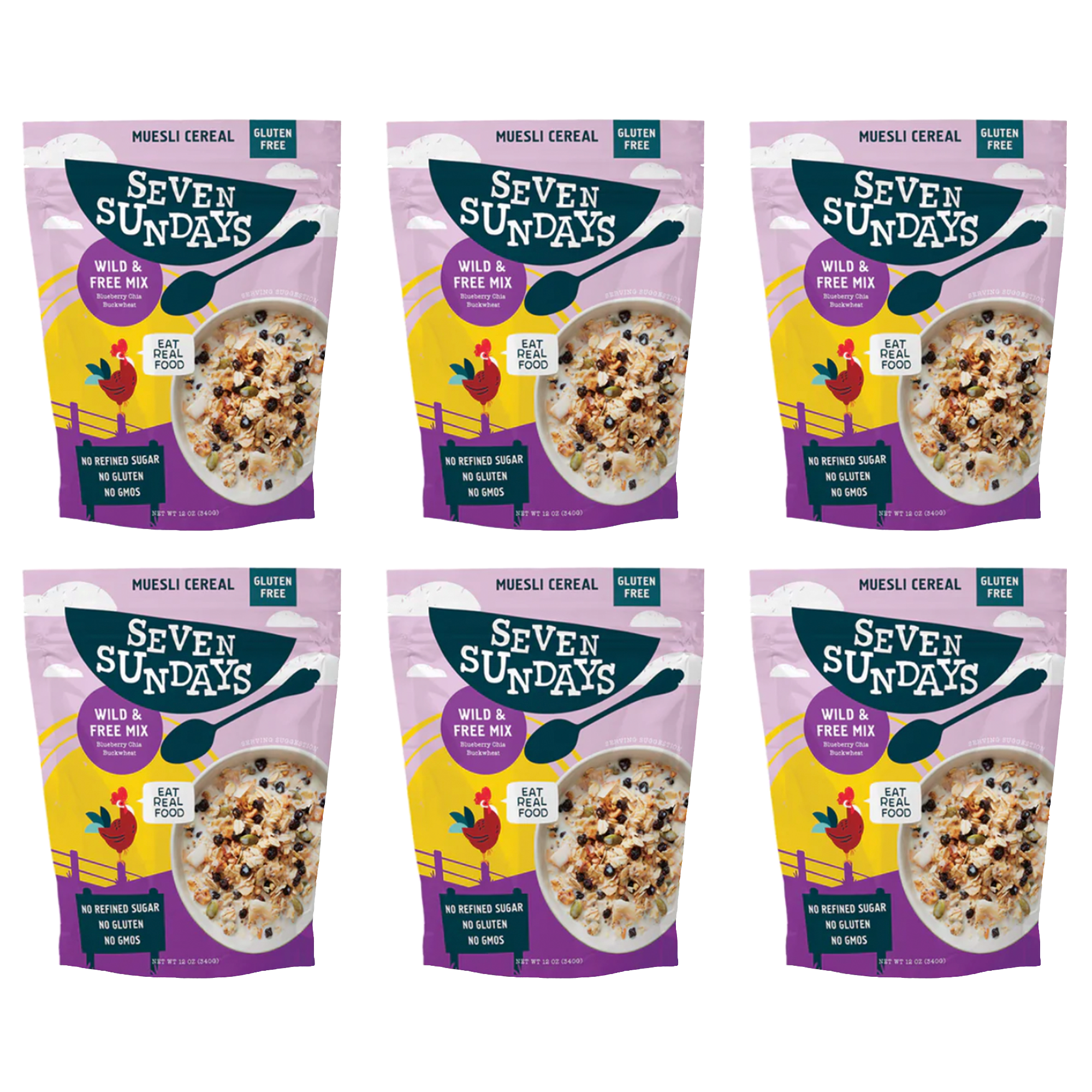 Wild & Free Blueberry Chia Muesli, 12oz