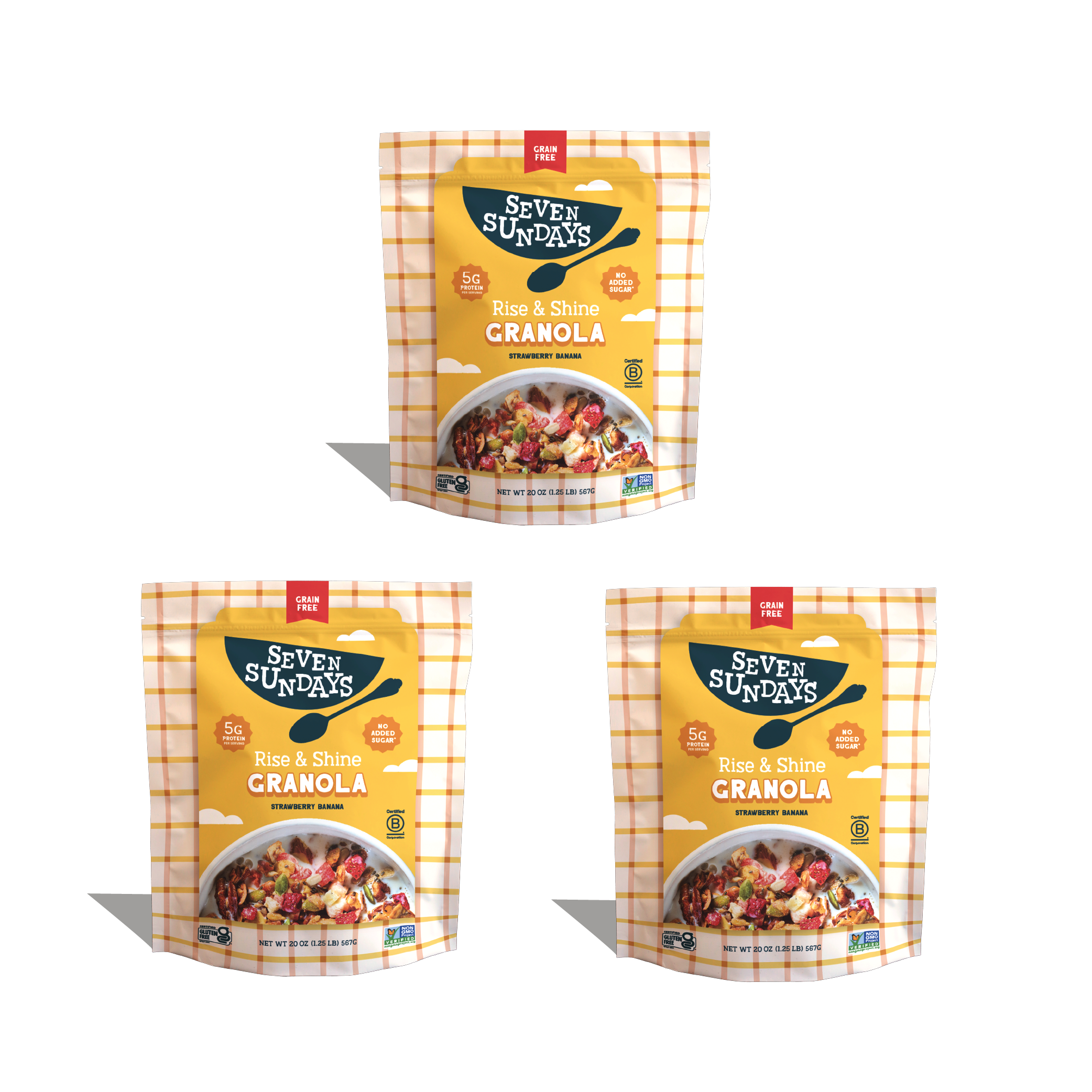 Rise &amp; Shine Strawberry Banana Grain-Free Granola, 20oz