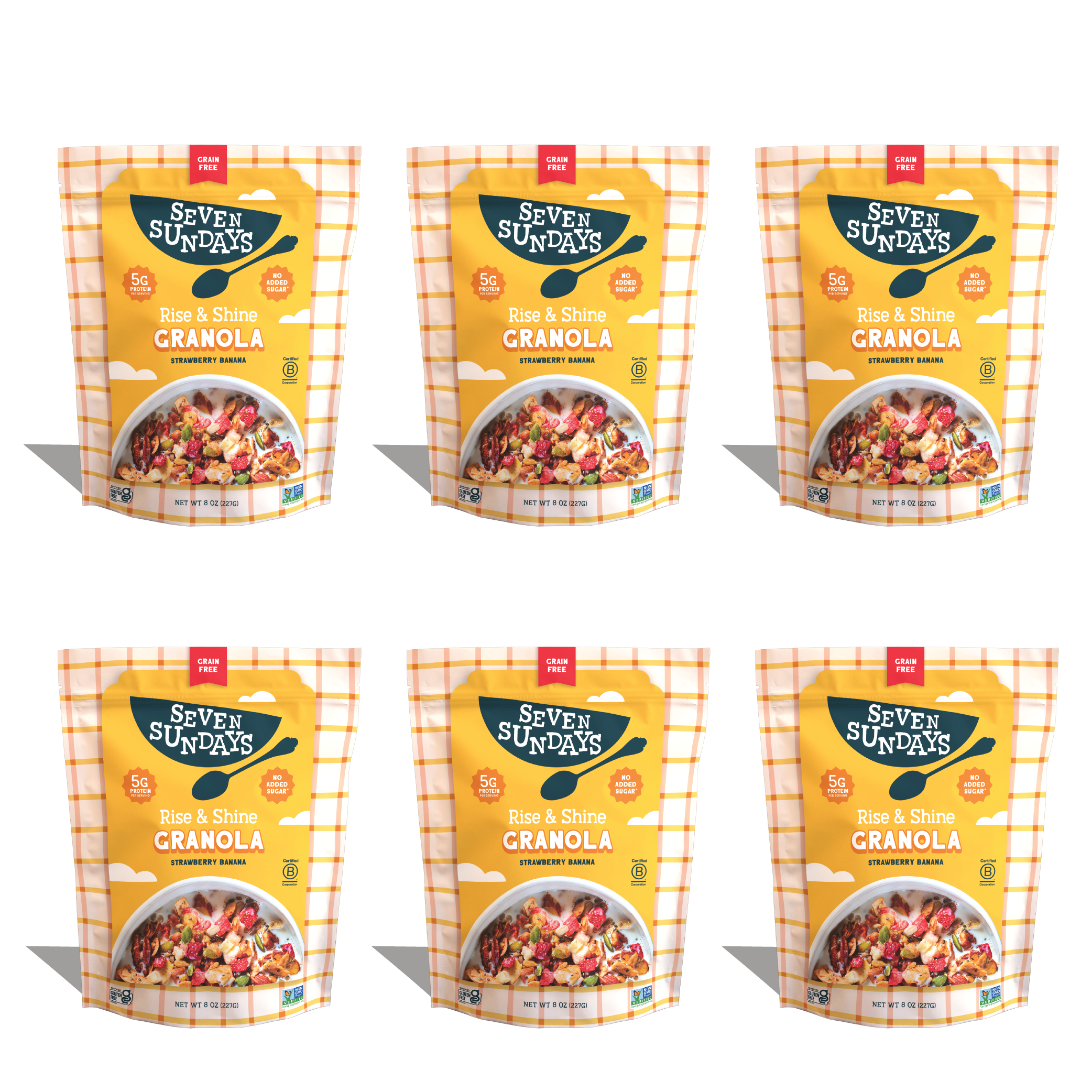 Rise &amp; Shine Strawberry Banana Grain-Free Granola, 8oz