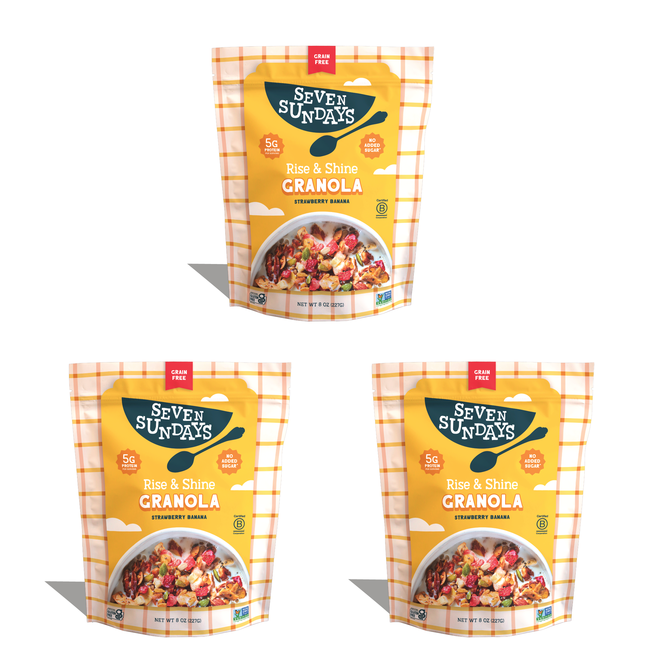 Rise &amp; Shine Strawberry Banana Grain-Free Granola, 8oz