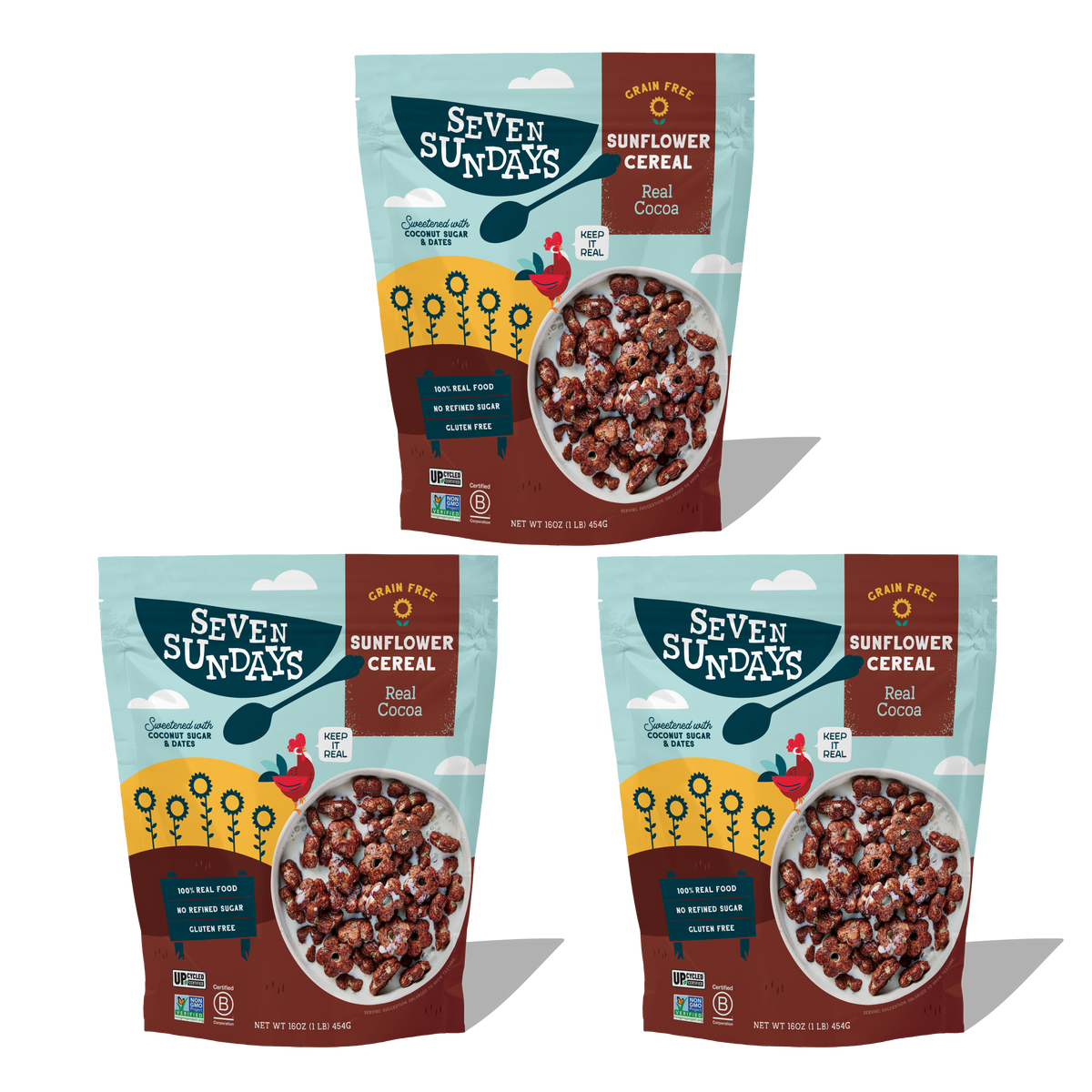 Real Cocoa Sunflower Cereal, Eco-Pack 16oz