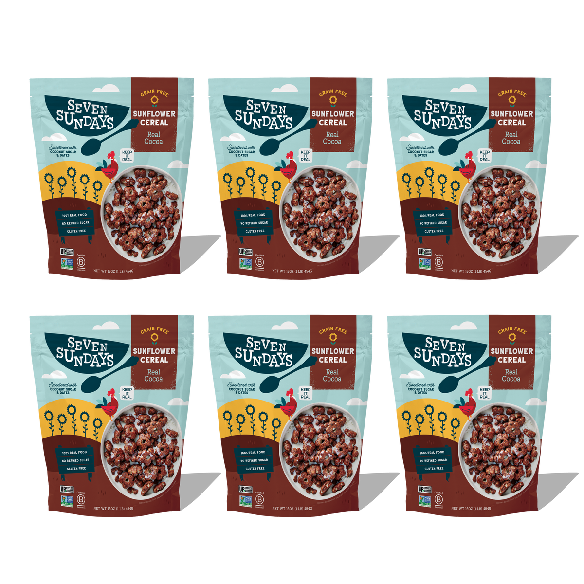 Real Cocoa Sunflower Cereal, Eco-Pack 16oz