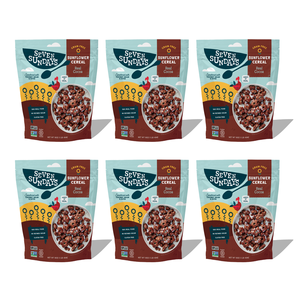 Real Cocoa Sunflower Cereal, Eco-Pack 16oz