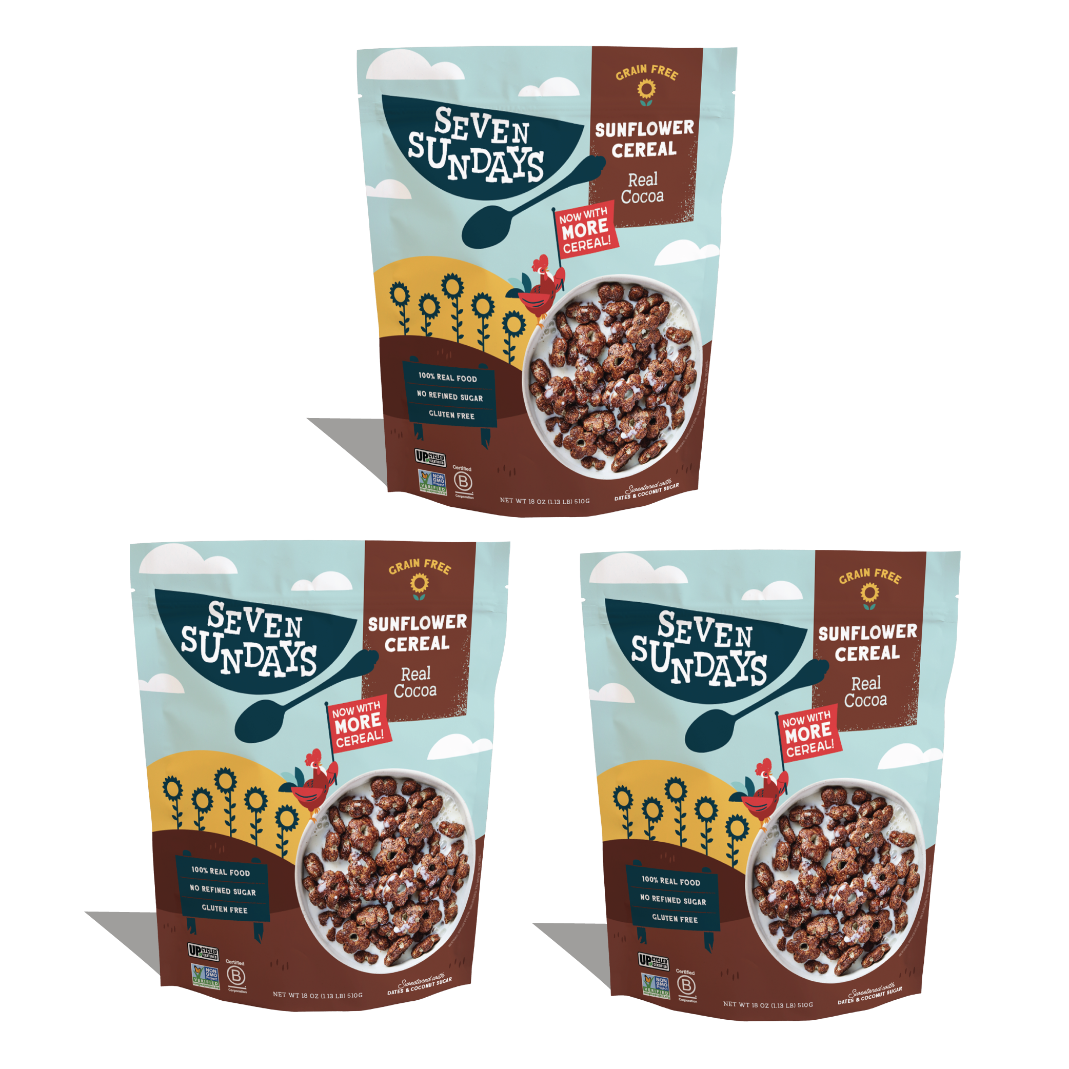 Real Cocoa Sunflower Cereal 18oz