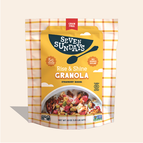 Rise & Shine Strawberry Banana Grain-Free Granola, 20oz – Seven
