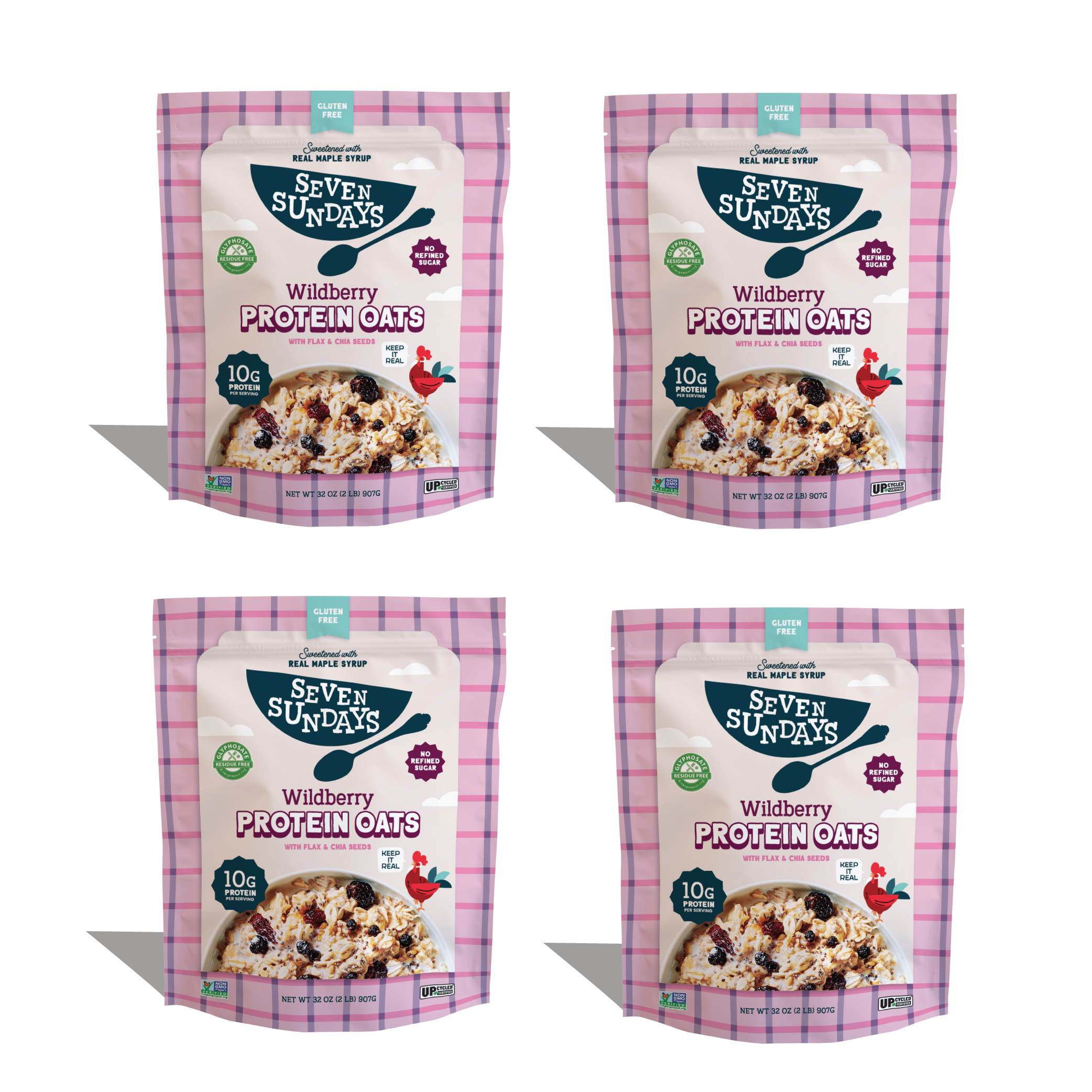 Wildberry Protein Oats, 32oz